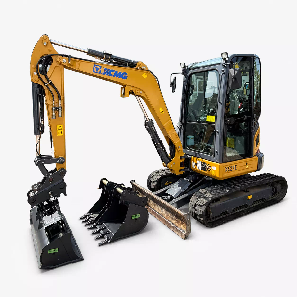 XMCG XE27E Minibagger 2.7  MS03 hydraulischer Wechsler neues Löffelpaket