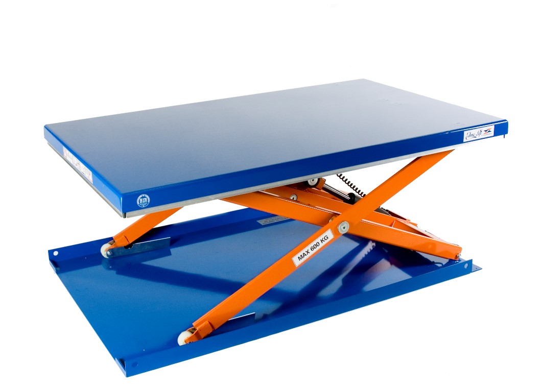 Flachhubtisch für Beladung mit Hubwagen ohne Grube