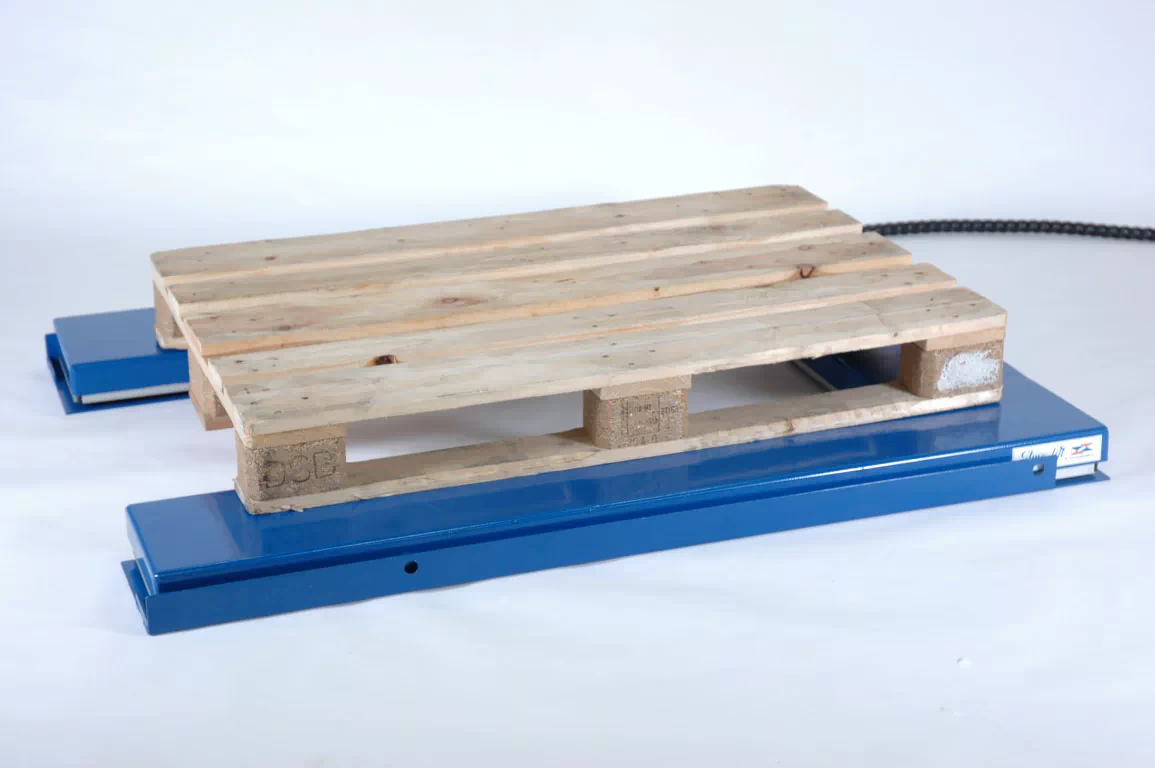 Beladen mit Hubwagen