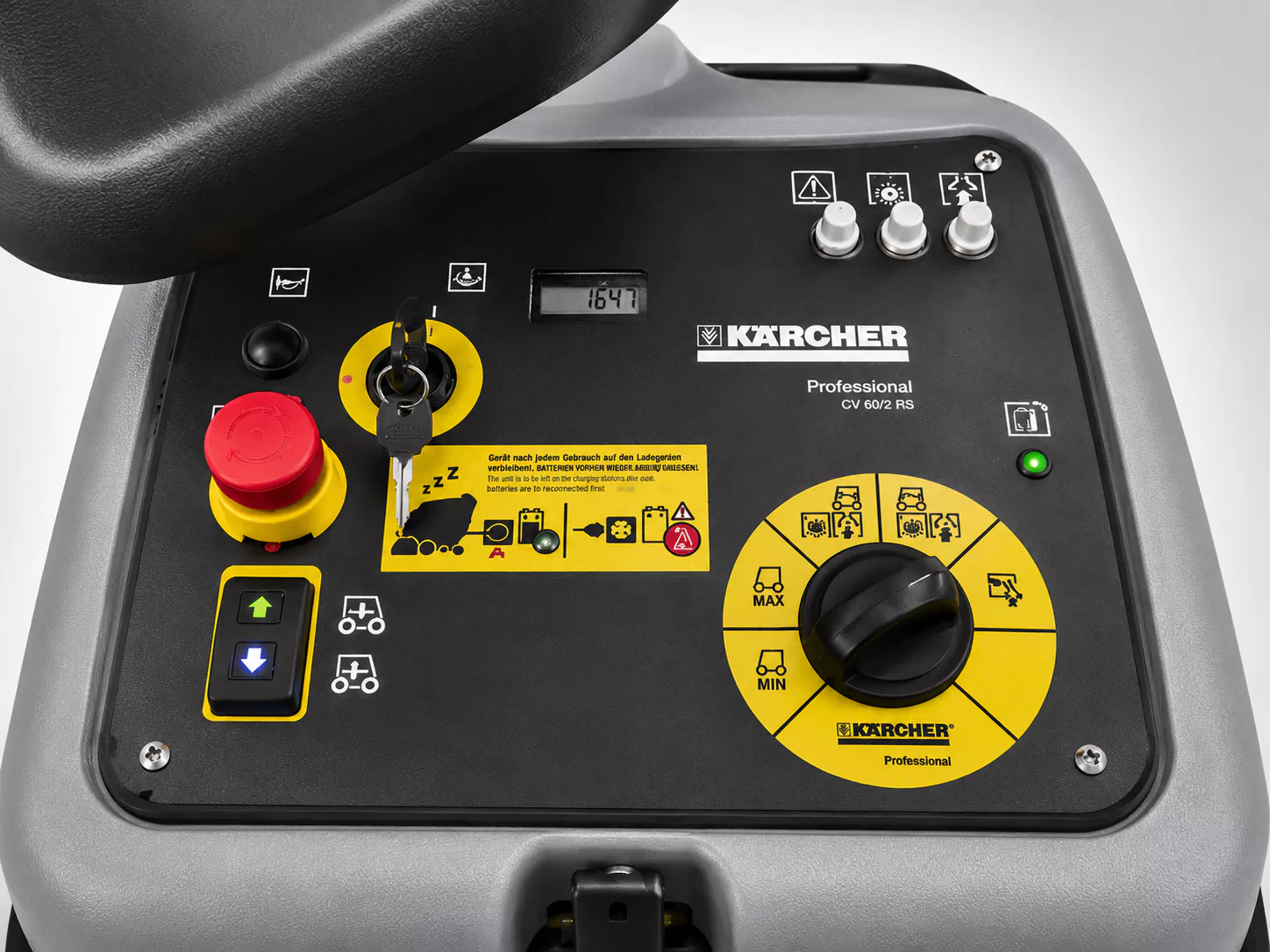 Kärcher CV60-2RS BpPack Großflächen-Teppichbürstsauger – Baujahr 2018, nur 164 Betriebsstunden