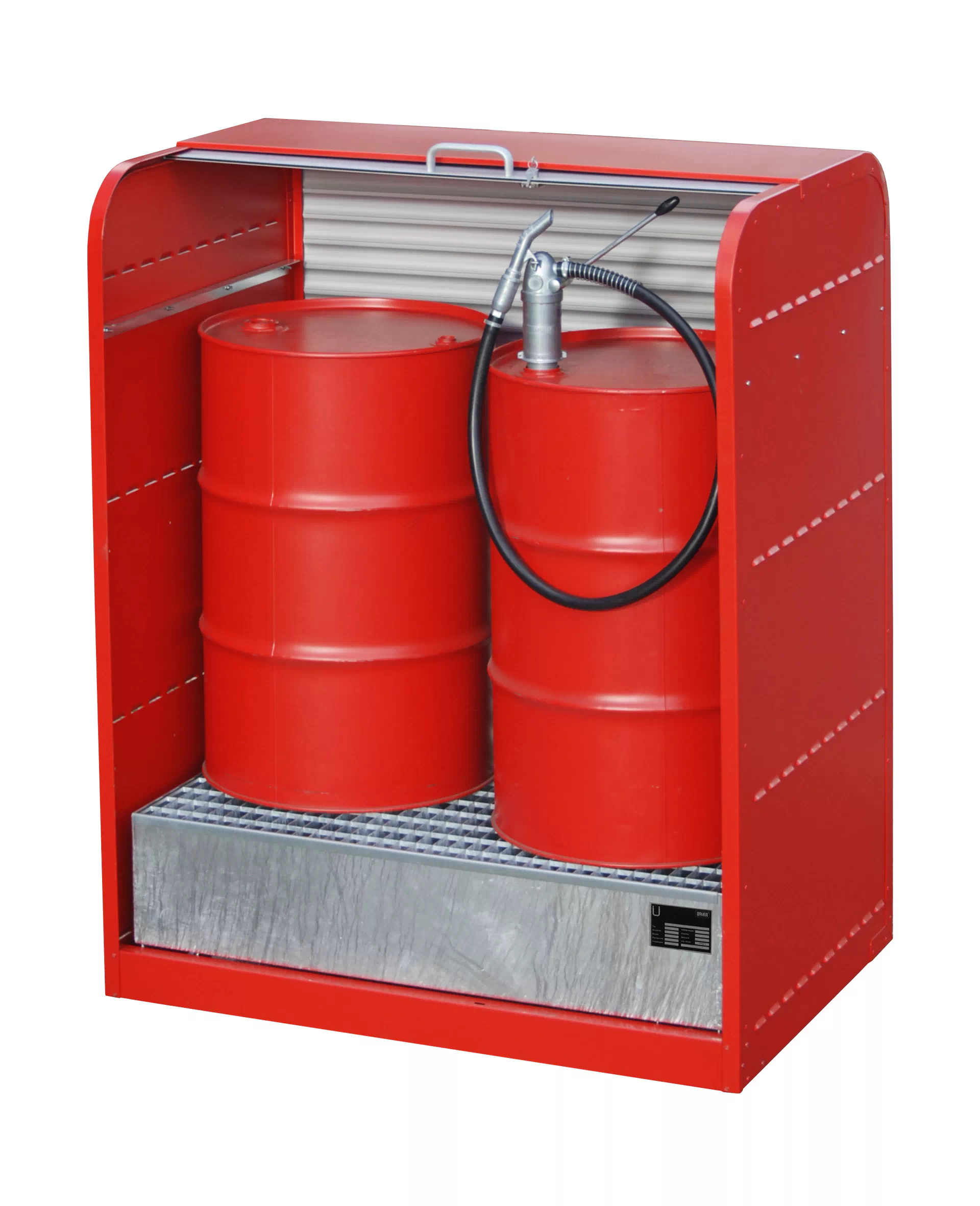Gefahrstoff-Rollladenschrank RSG-1, lackiert, Feuerrot