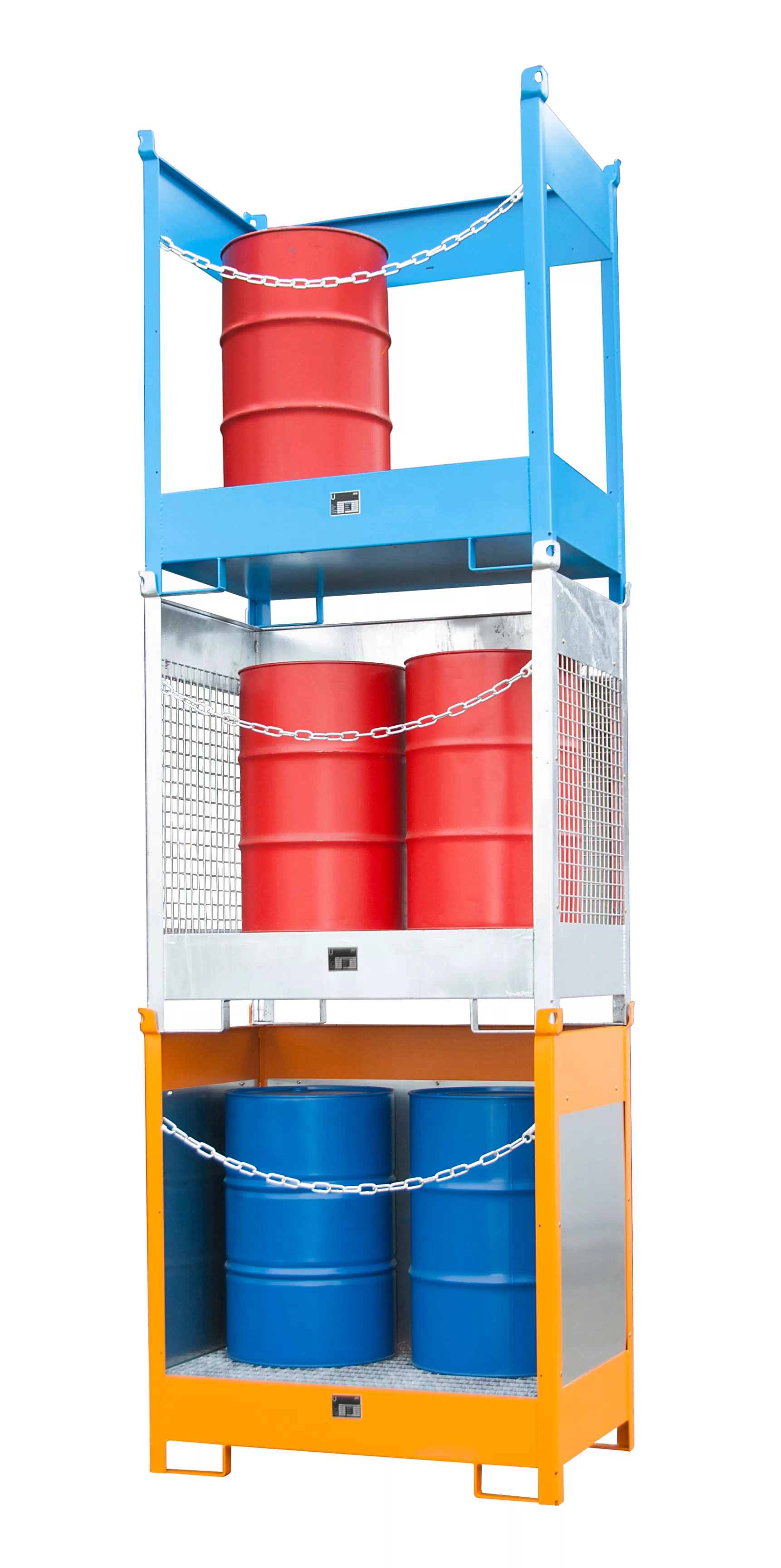 Fass-Stapelpalette FSP-2 D, feuerverzinkt