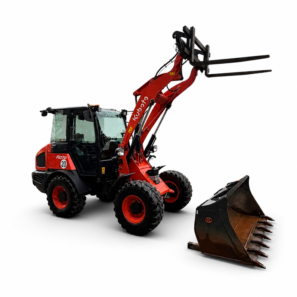 Kubota R070 Radlader Knicklader Schaufel & Gabel 2023