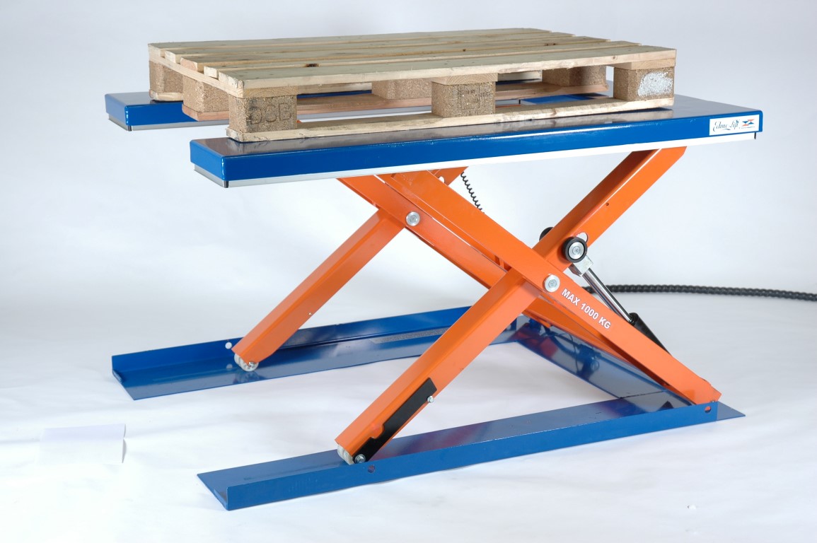 Flachhubtisch CUB 1000 mit U-Plattform