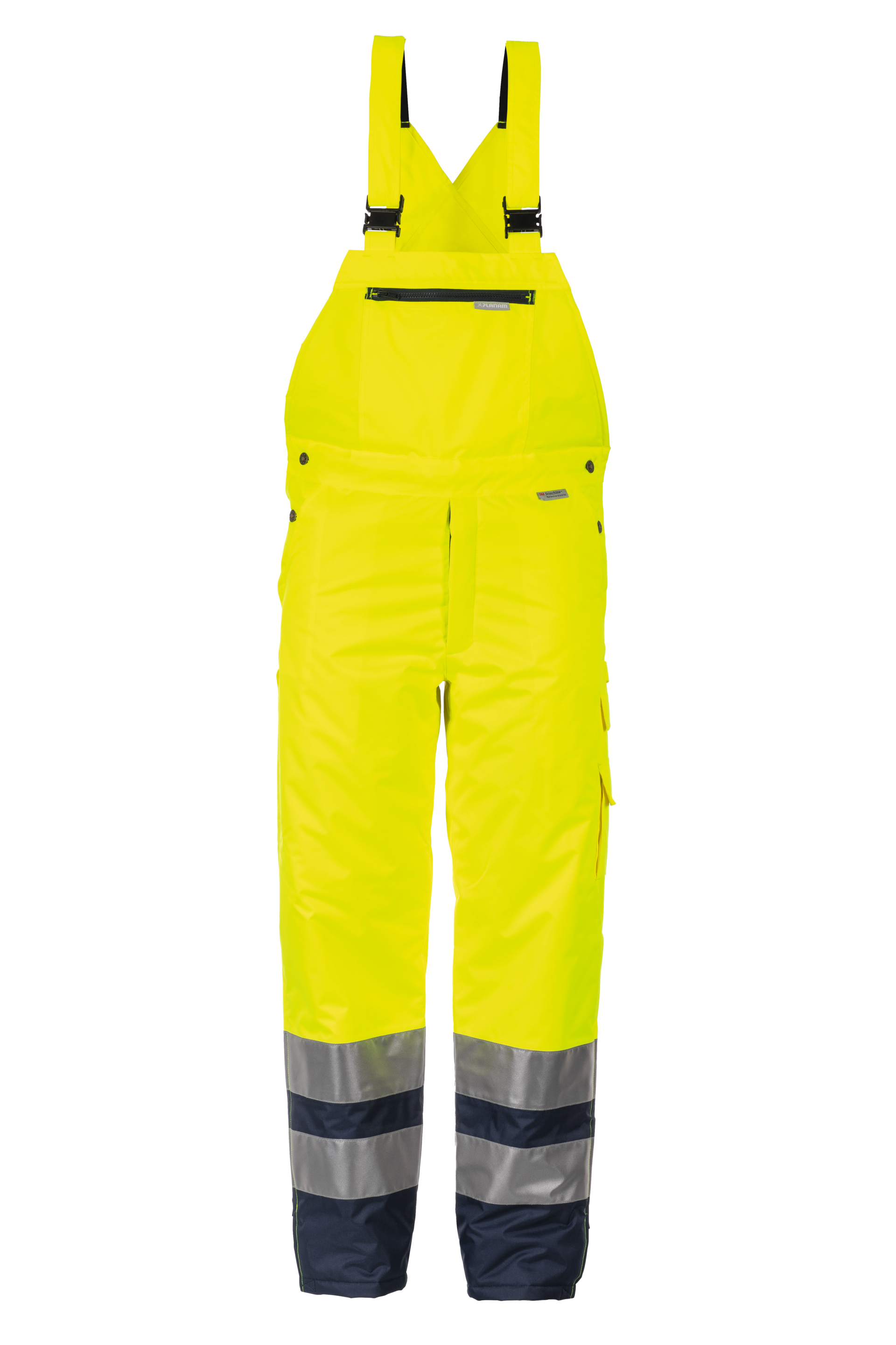 Winter-Latzhose 2-farbig - gelb/marine