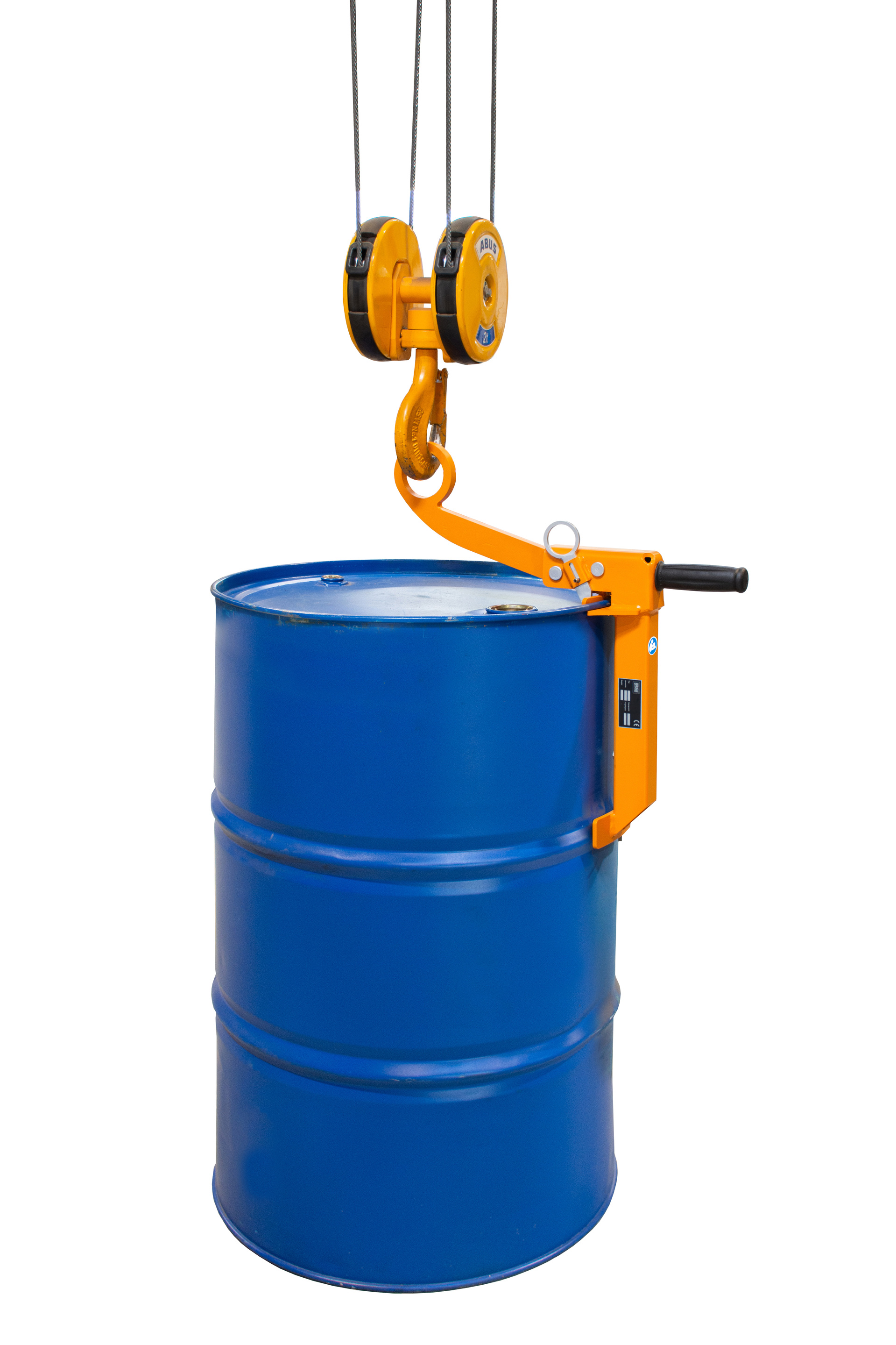 Fassklemme FKL, lackiert, Gelborange