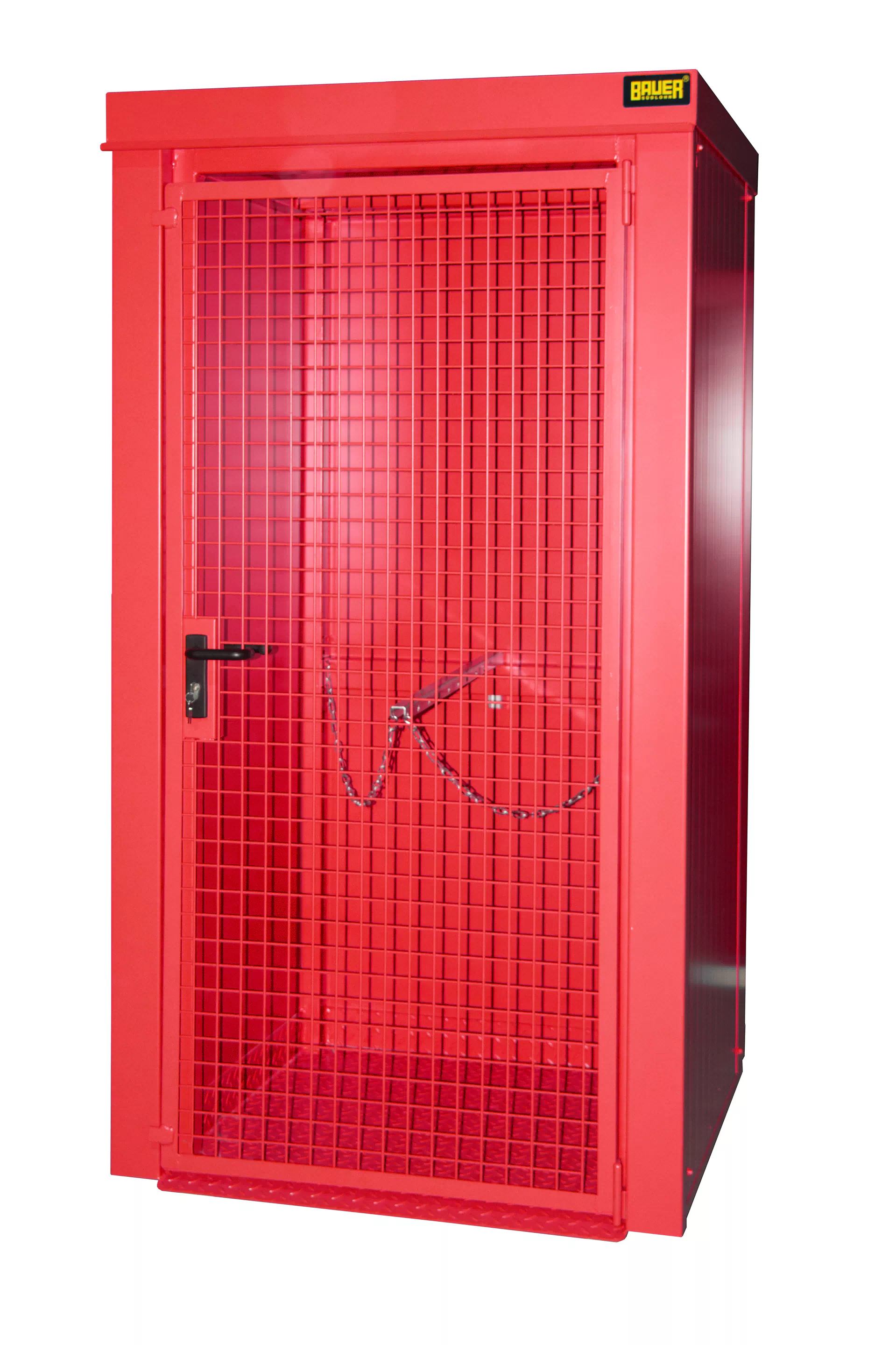 Gasflaschen-Container GFC-B M0, lackiert, Feuerrot
