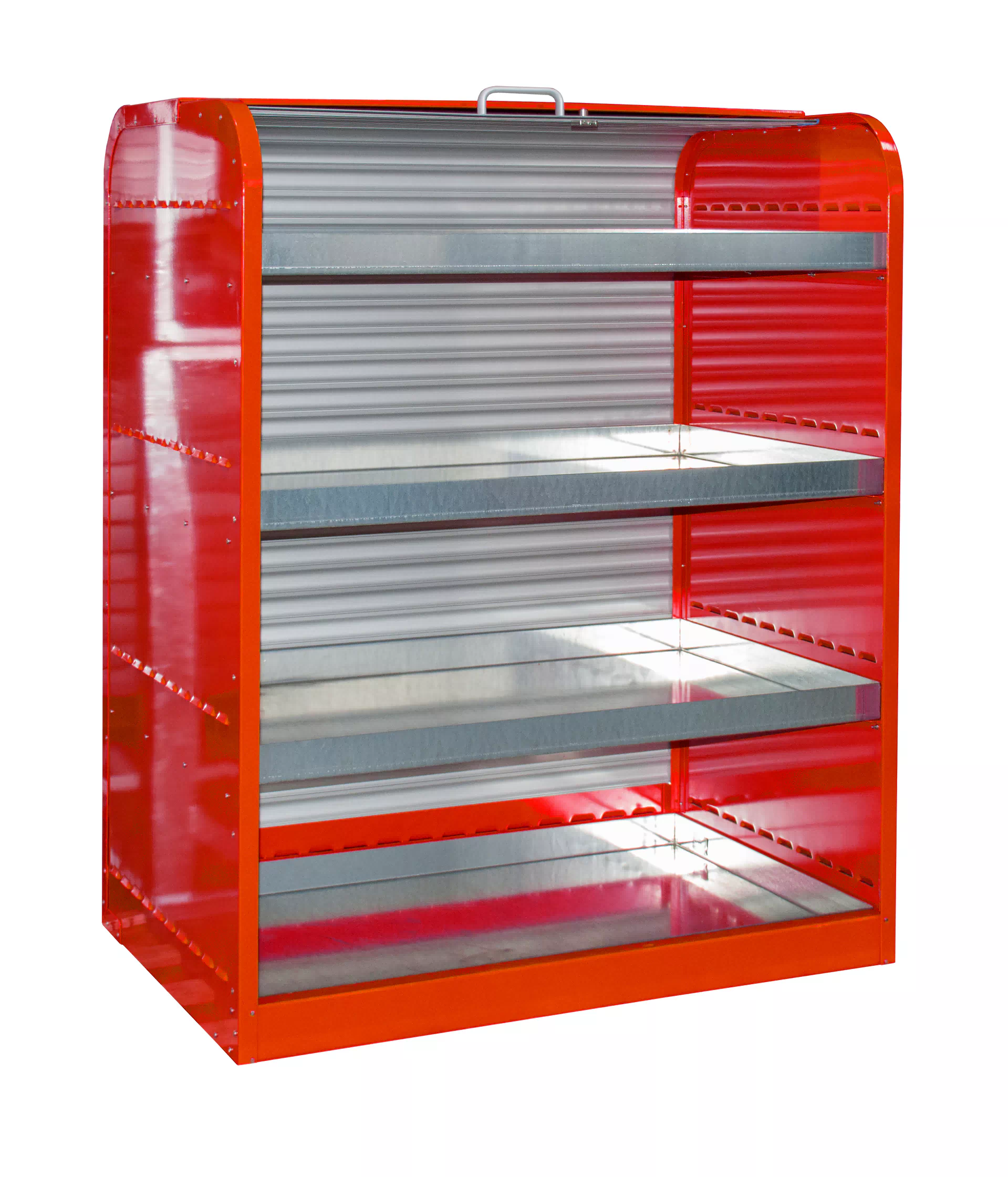 Gefahrstoff-Rollladenschrank RSG-4, lackiert, Feuerrot