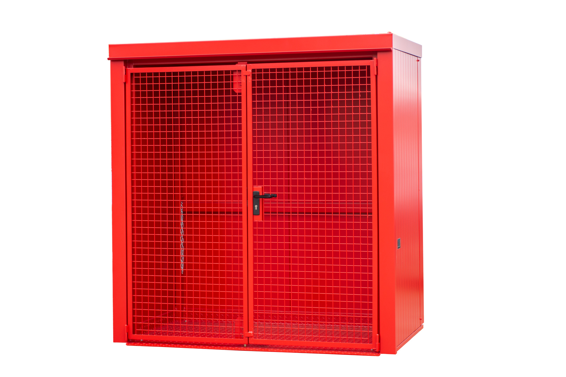 Gasflaschen-Container GFC-B M1, lackiert, Feuerrot