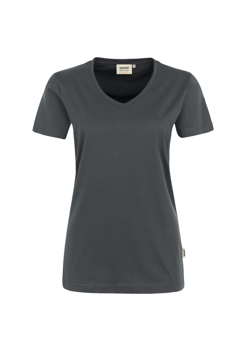 Damen V-Shirt MIKRALINAR® anthrazit