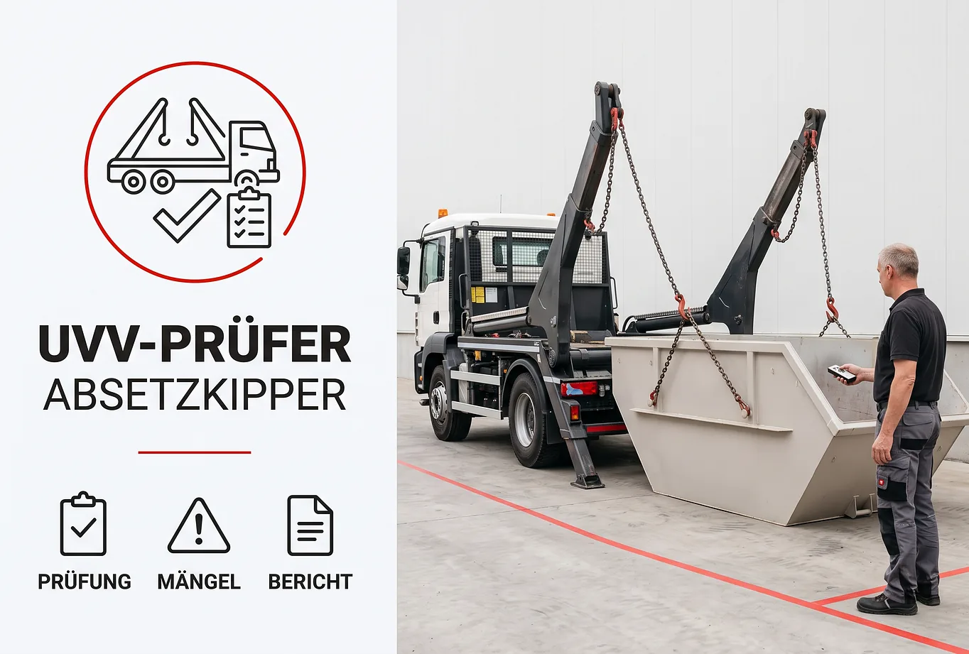 UVV-Prüfer für Absetzkipper - Schulung