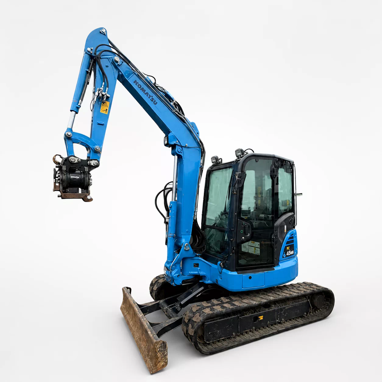 Komatsu PC45MR-5E0 Minibagger – Baujahr 2021 – 2.377 Betriebsstunden – PowerTilt HS03 – Klimaanlage – Kurzheck