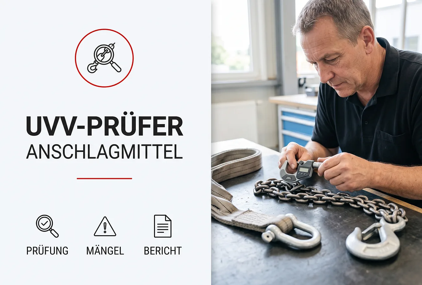 UVV-Prüfer für Anschlagmittel und Lastaufnahmemittel - Schulung