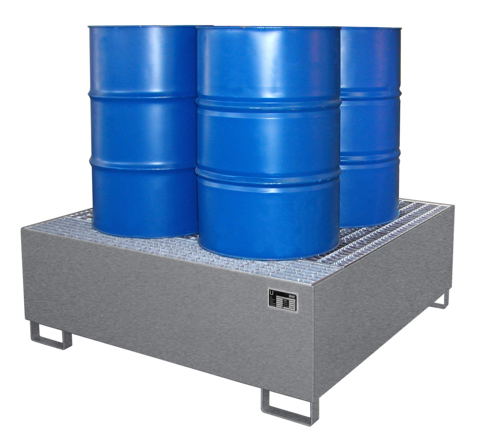 Auffangwanne AW 800, lackiert, Mausgrau