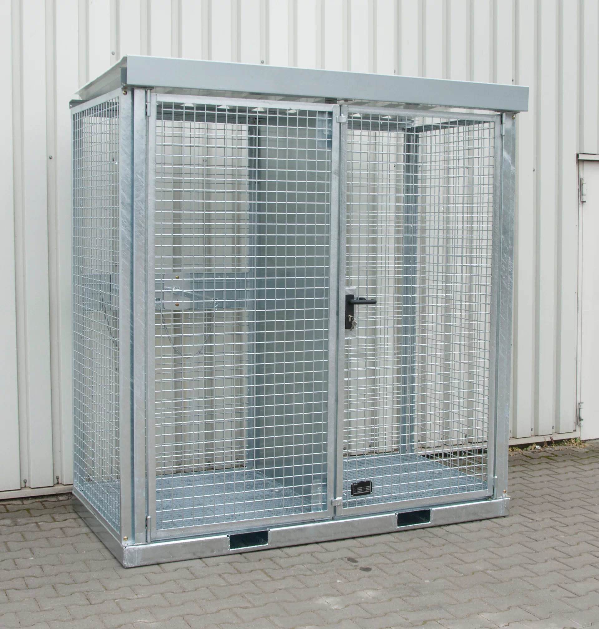 Gasflaschen-Container GFC-E/G M2, feuerverzinkt
