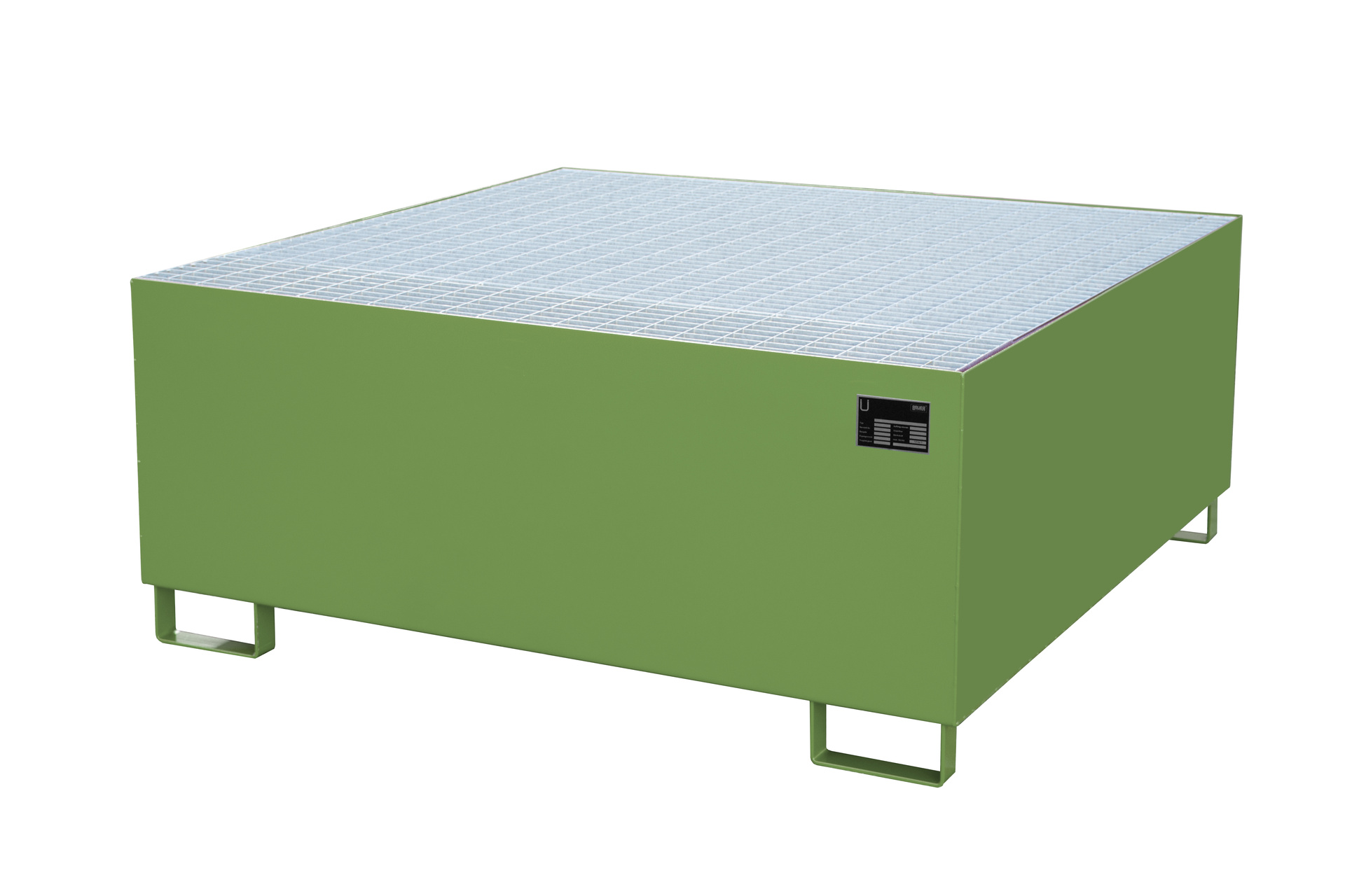 Auffangwanne AW 1000, lackiert, Resedagrün