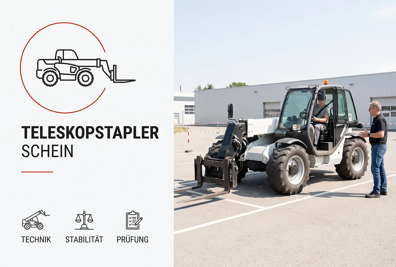 Teleskopstaplerschein - Schulung