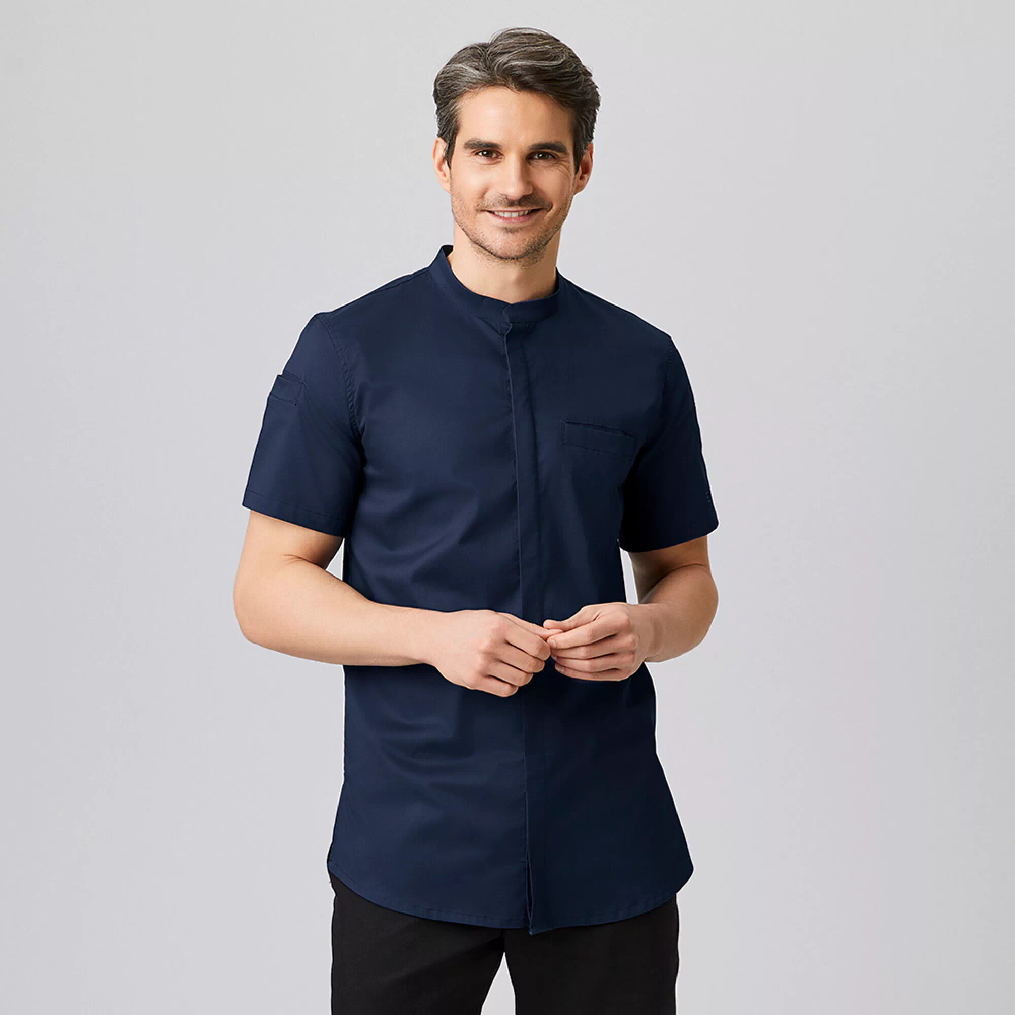 Funktionshemd / Kochjacke ½ stretch slimfit unisex