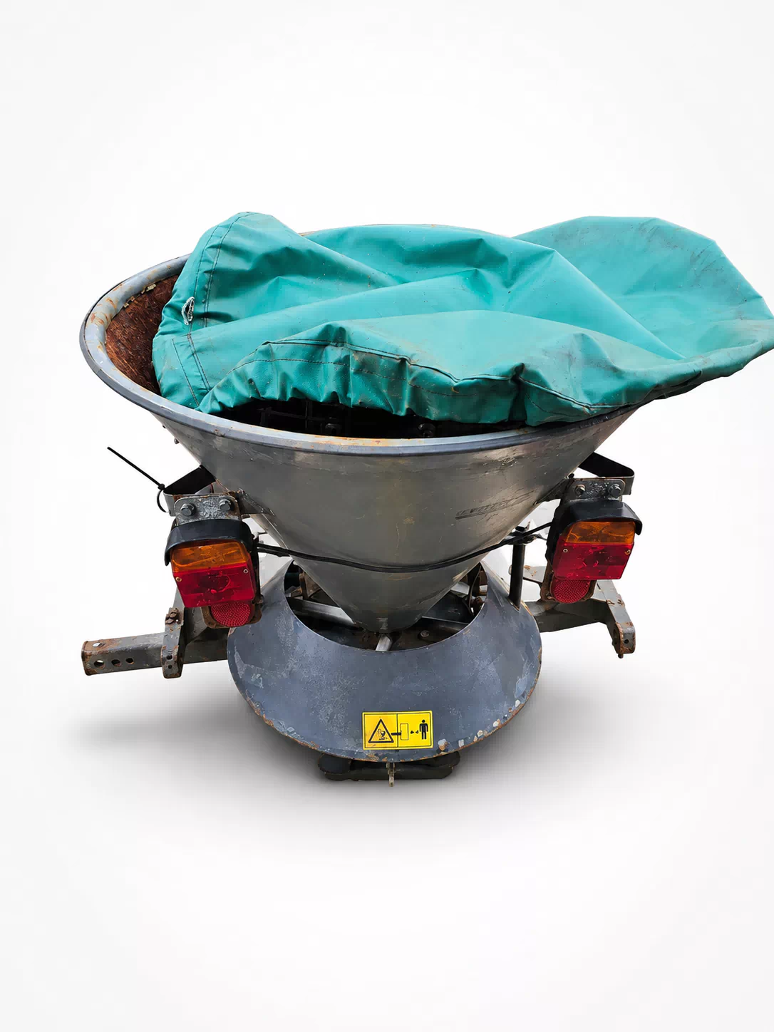 KÄRCHER Heck-Anbaustreuer für MIC34, MC50 und STIGA Titan – 150 Liter – hydraulischer Antrieb
