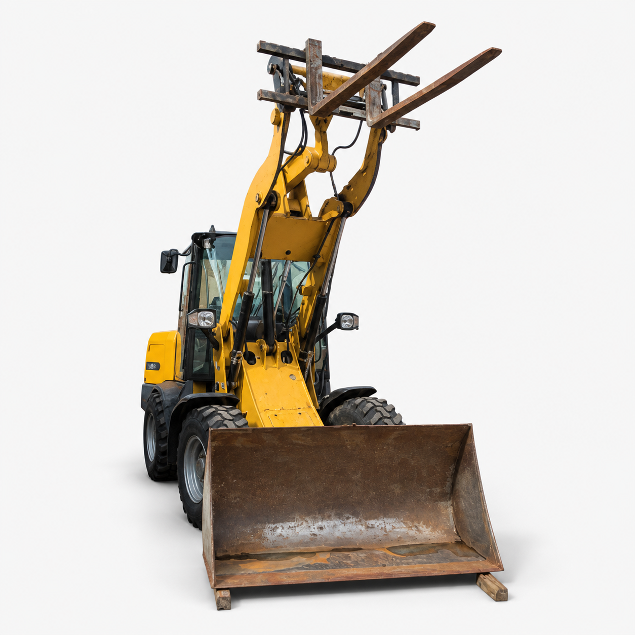 CAT Caterpillar 907H2 Kompaktradlader – BJ 2014 – 4.838 h 55 kW 5.810 kg Schaufel + Gabel