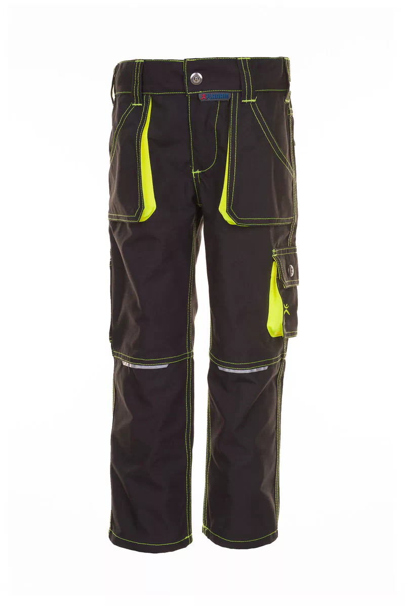 Bundhose Junior - anthrazit/gelb