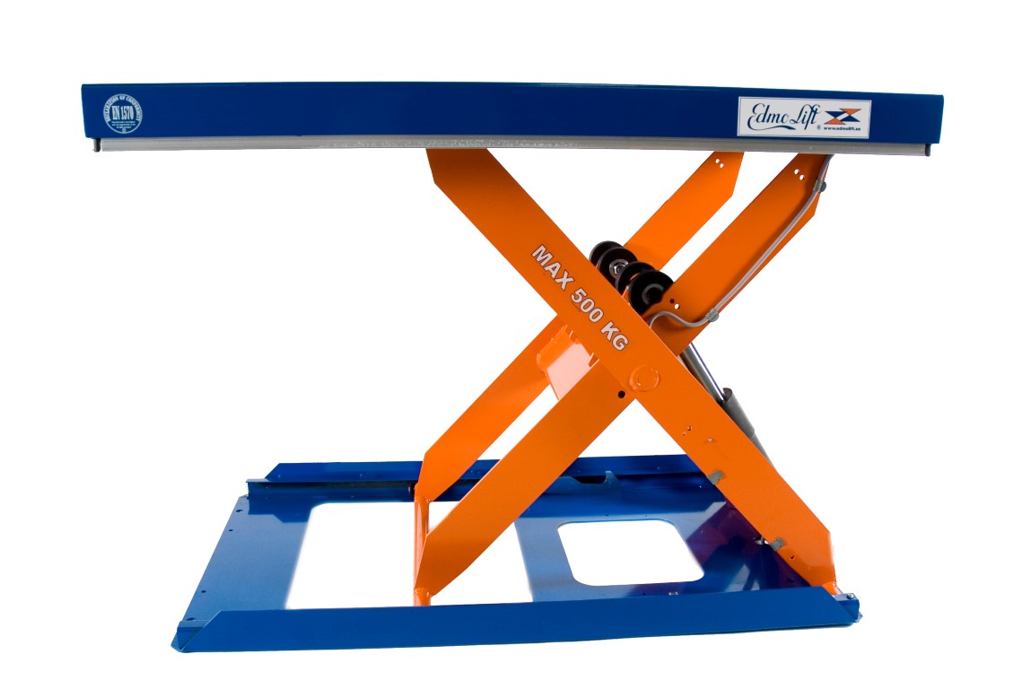 Flachhubtisch TCR 500 Seitenansicht