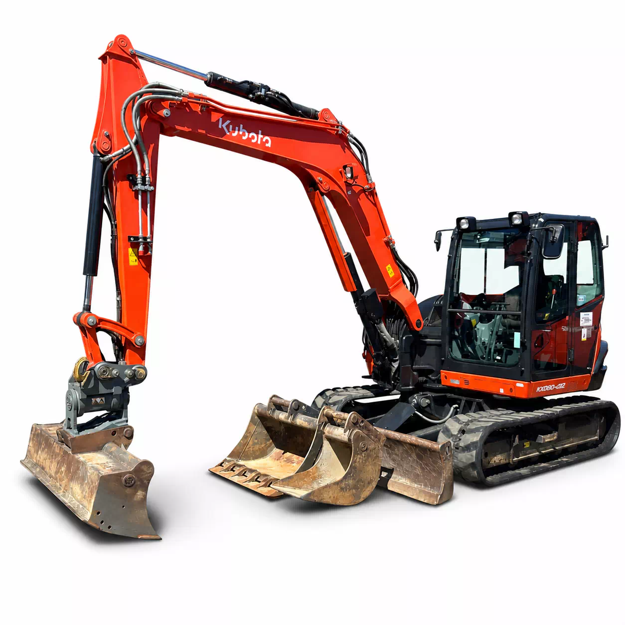 Kubota KX 080 -4α2 Kompakt Bagger Baumaschine PowerTilt HS08