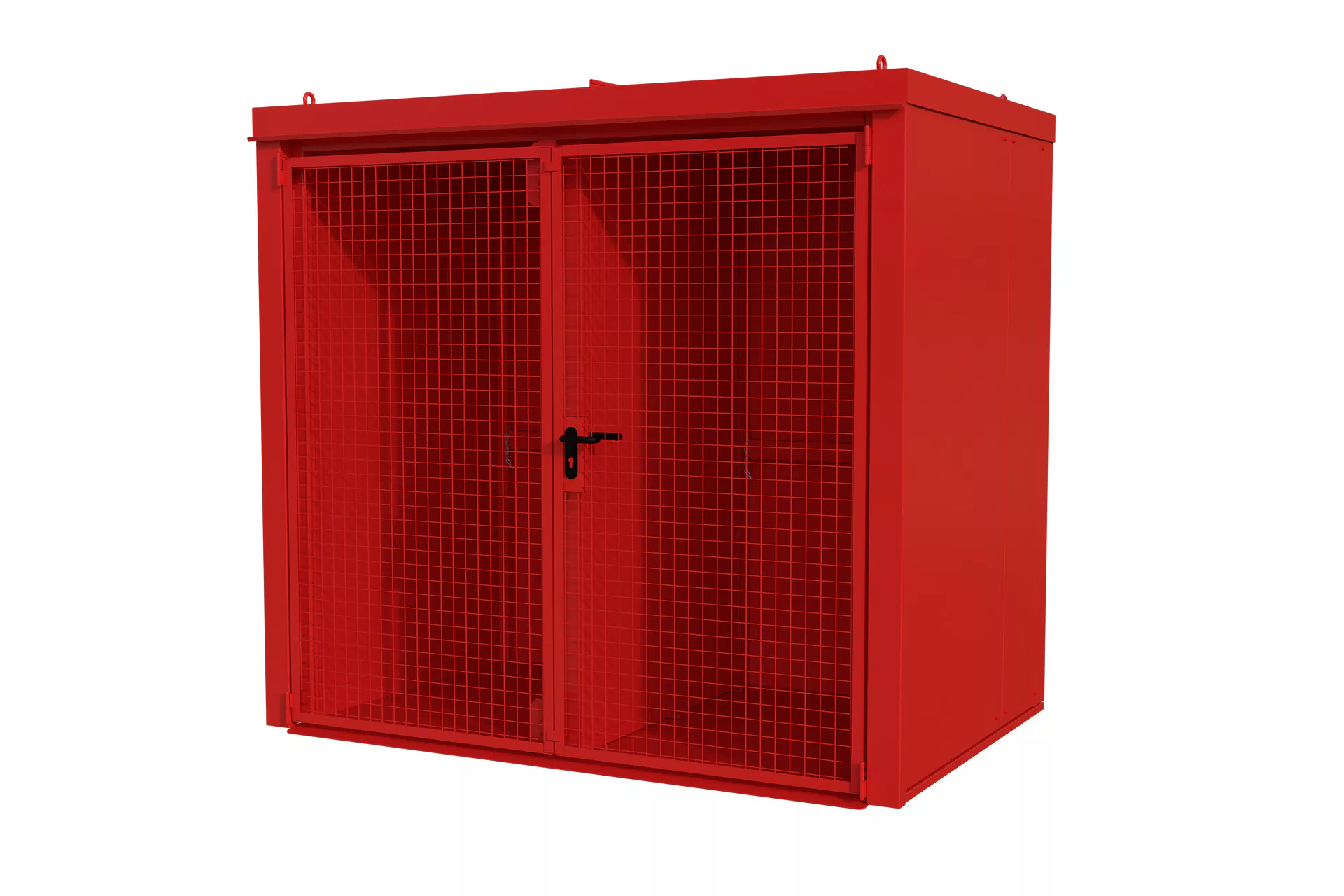 Gasflaschen-Container GFC-B/W M3, lackiert, Feuerrot