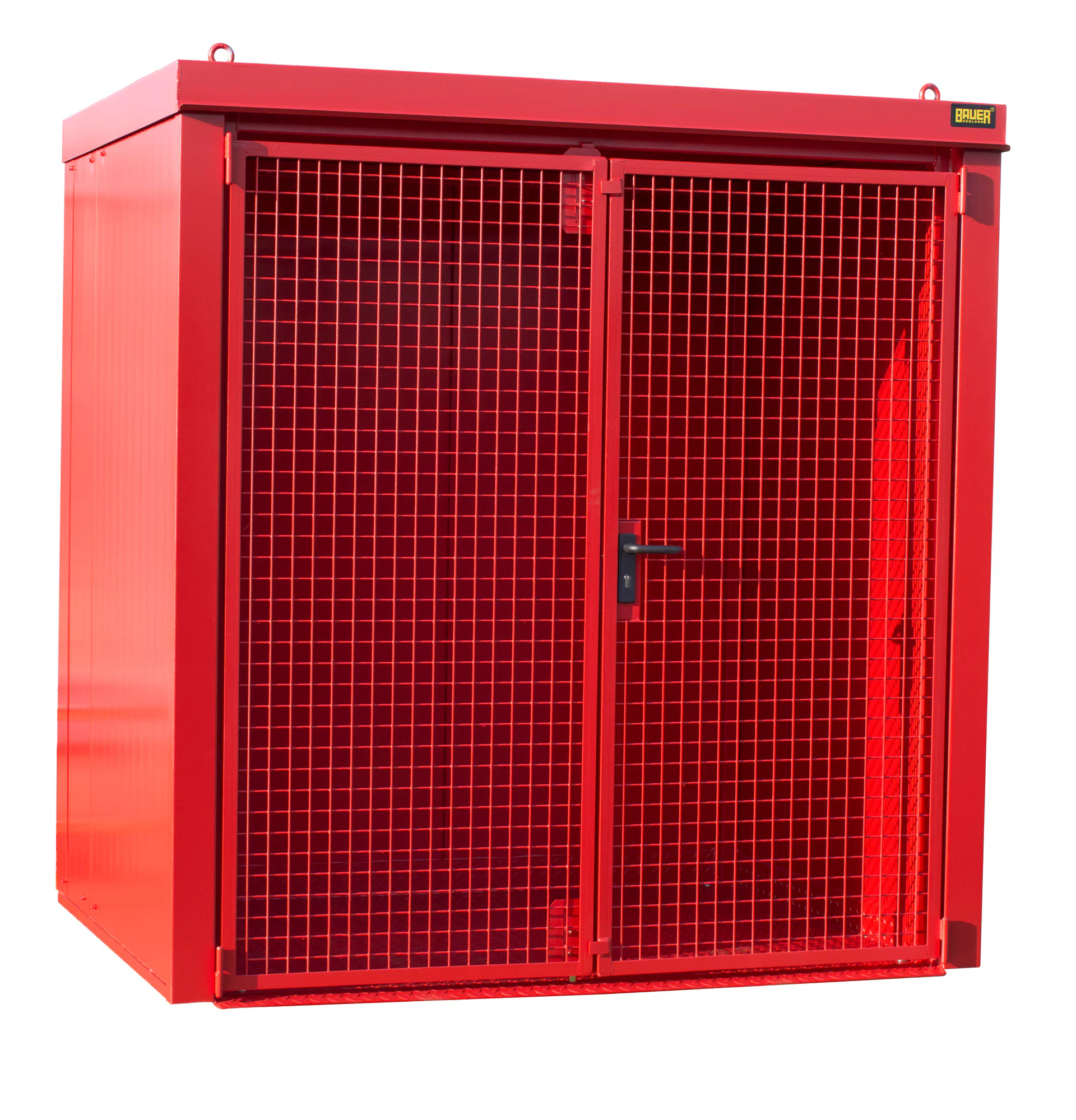 Gasflaschen-Container GFC-B M2, lackiert, Feuerrot