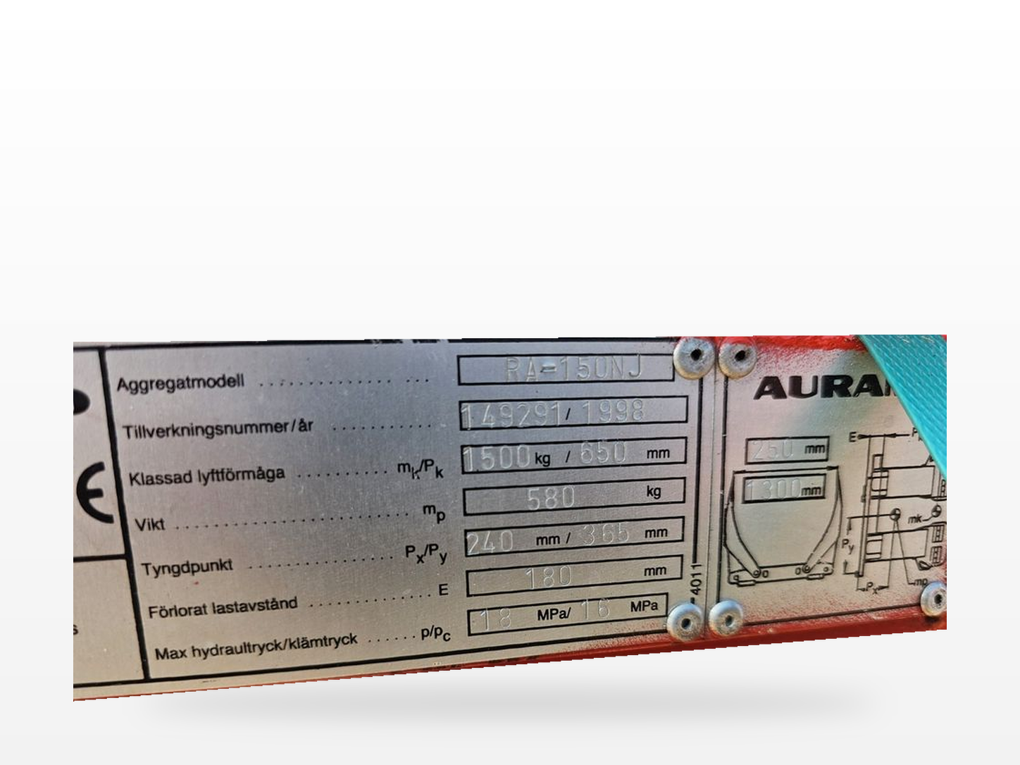 Auramo RA-150NJ Papierrollenklammer – Ansicht 2